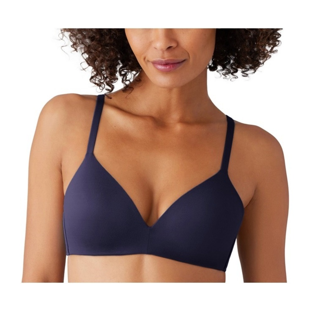 NWT $68  Wacoal [ 38D US ] How Perfect No-Wire Contour Bra in‎ Blue ##U1673